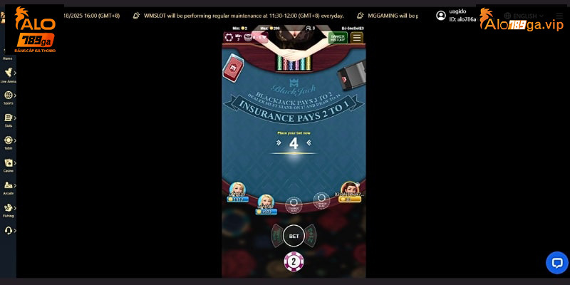 Blackjack phù hợp với những cược thủ yêu thích luật chơi đơn giản và tốc độ